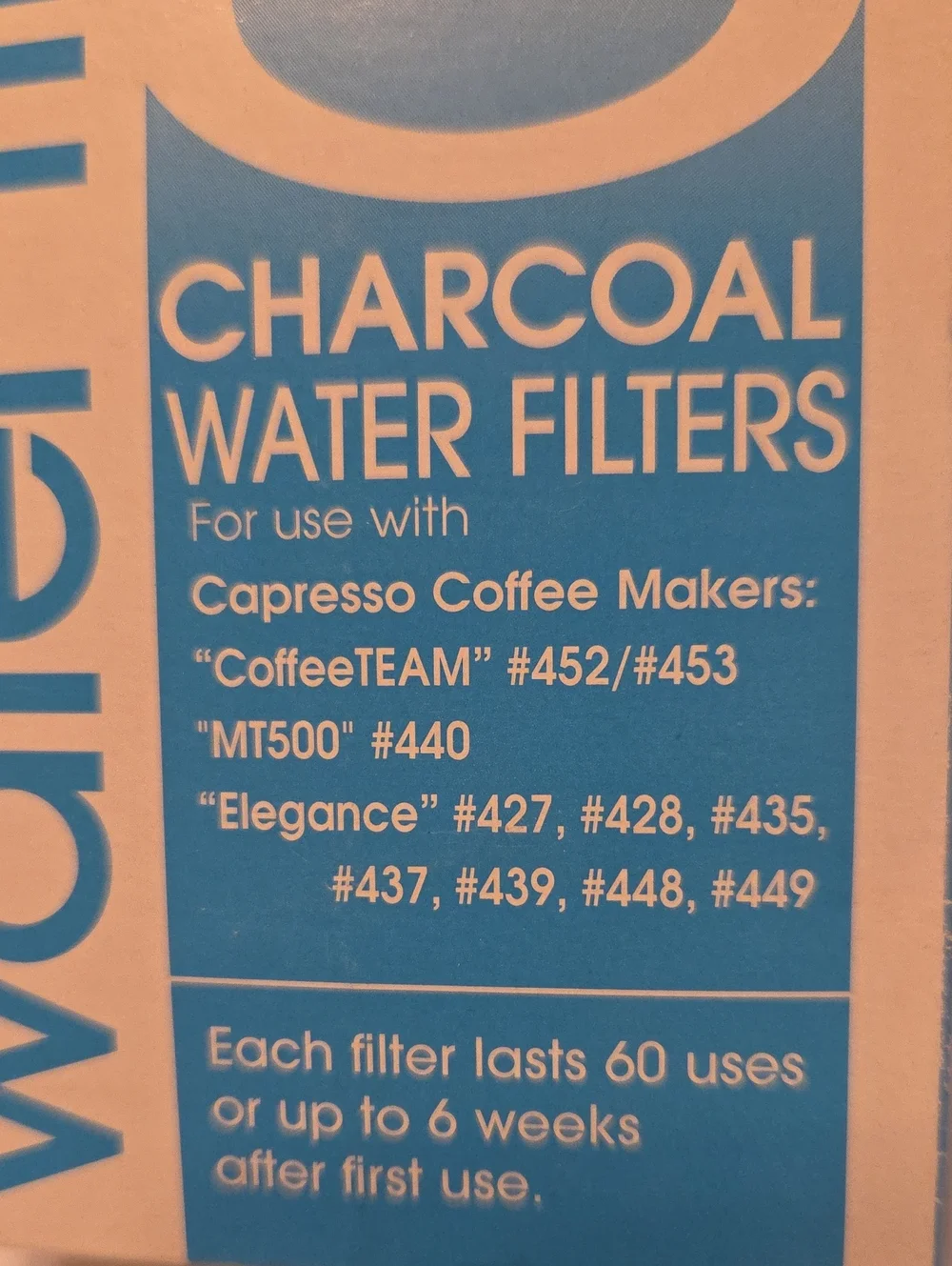 Capresso Charcoal Water Filters For Capresso Coffee Makers